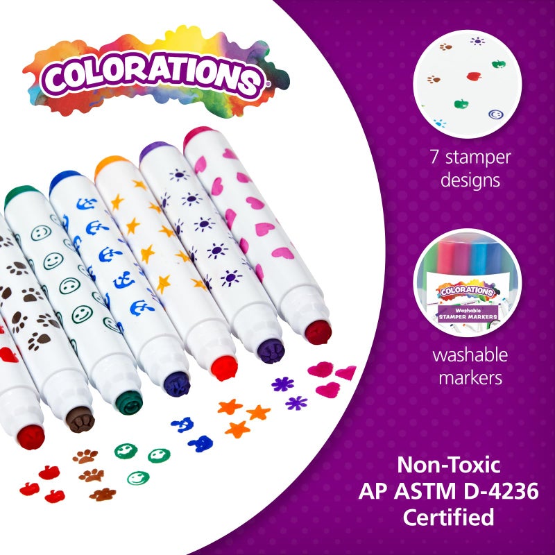 Colorations STAMPBUCK Colorations Washable Marker Stamper Bucket (Pack of 44) - Image 2